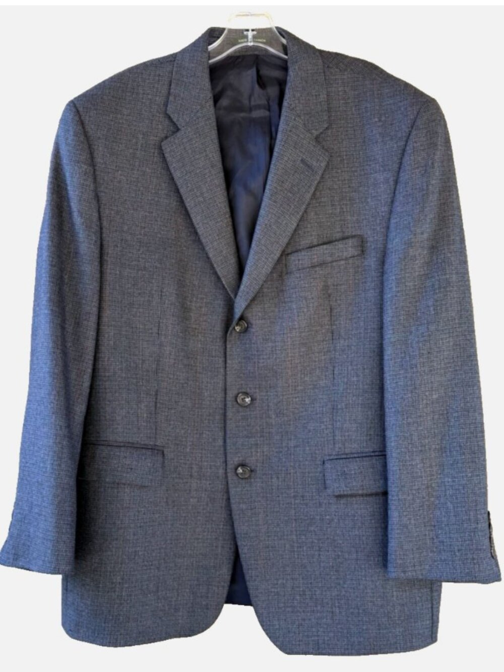 Ralph Lauren Lambs' Wool Gray Glen Plaid Blazer Suit Jacket Size 44R